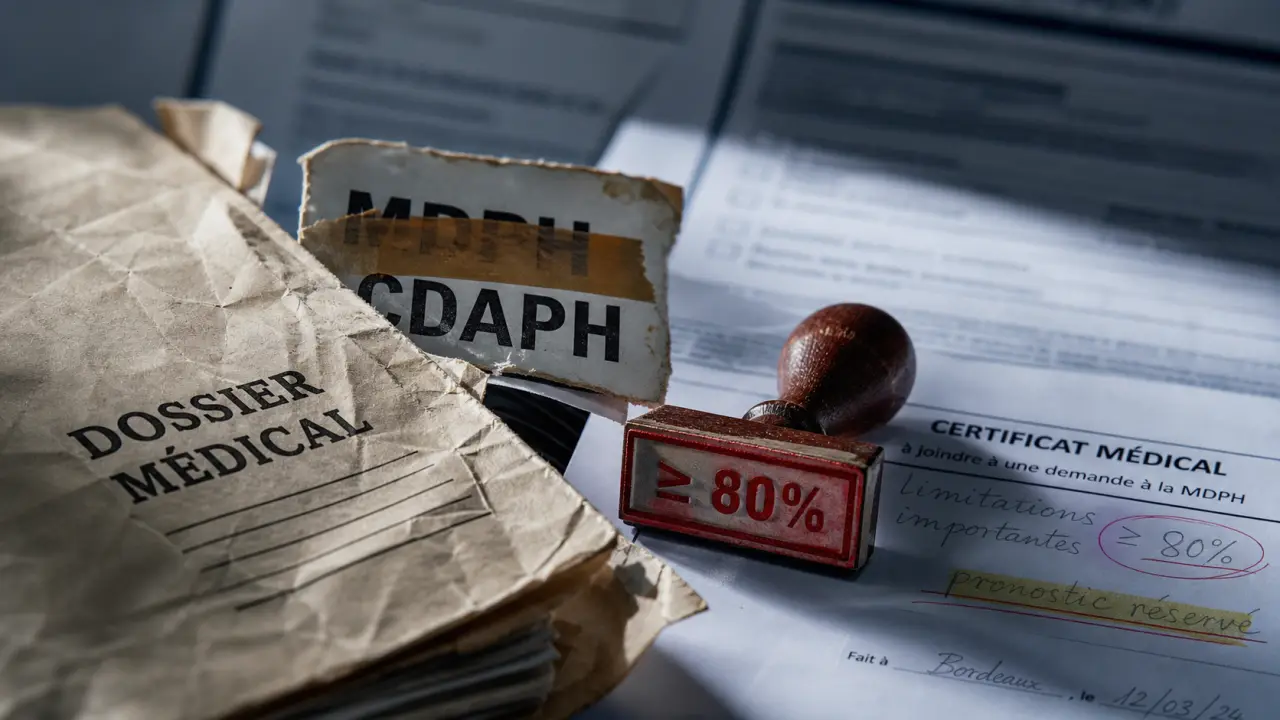 AAH taux d'incapacité supérieur ou égal à 80 : dossier MDPH CDAPH