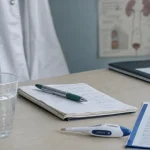 Opération calcul rénal convalescence : suivi hématurie, thermomètre et carnet médical
