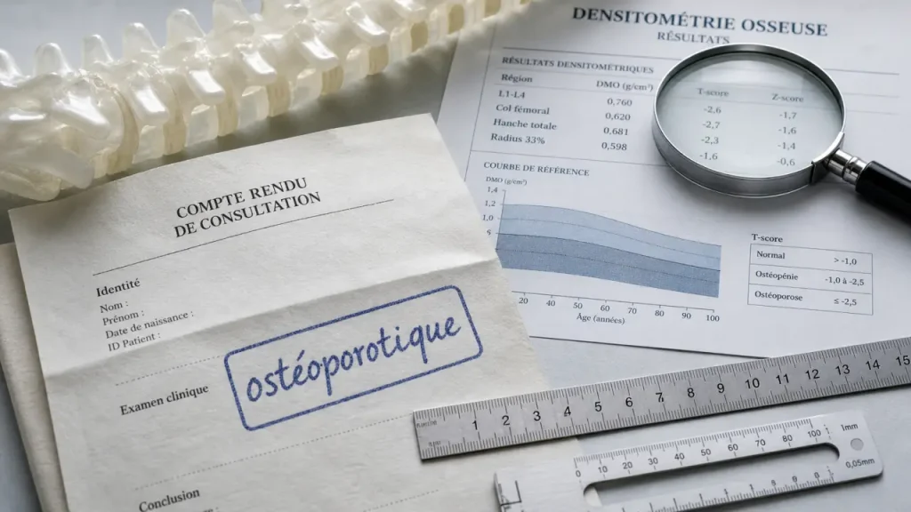 Ostéoporotique : ce que signifie un os fragilisé et à risque de fracture