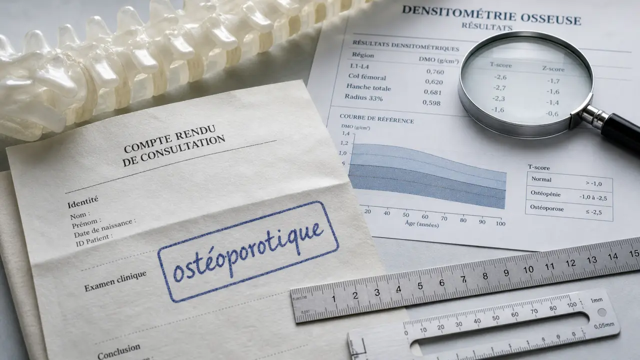 Ostéoporotique def : os fragilisé et risque de fracture