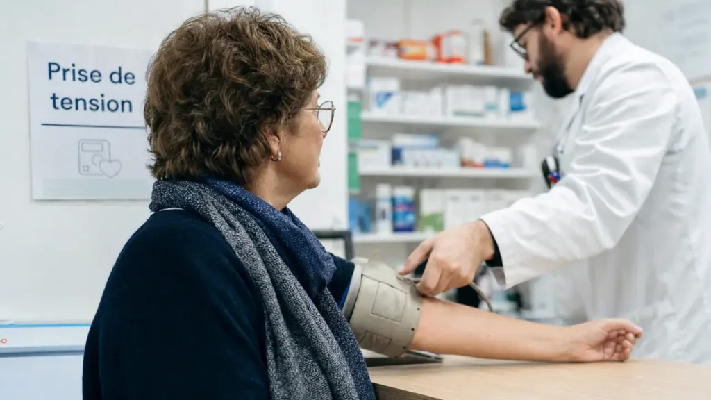 140/90 mmHg en pharmacie : lire la tension, l’automesure et les signaux d’alerte