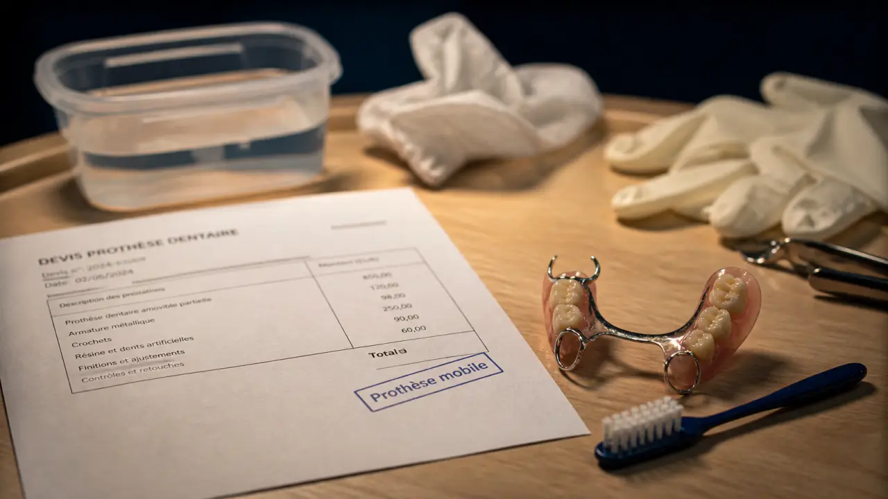 Prothese mobile dentaire : prothèse amovible partielle ou complète, stabilisée sur implants