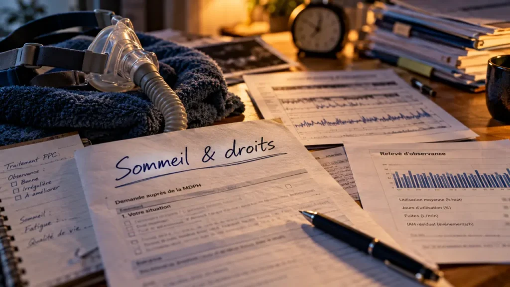Apnée du sommeil et MDPH : un IAH élevé ne suffit pas à ouvrir des droits