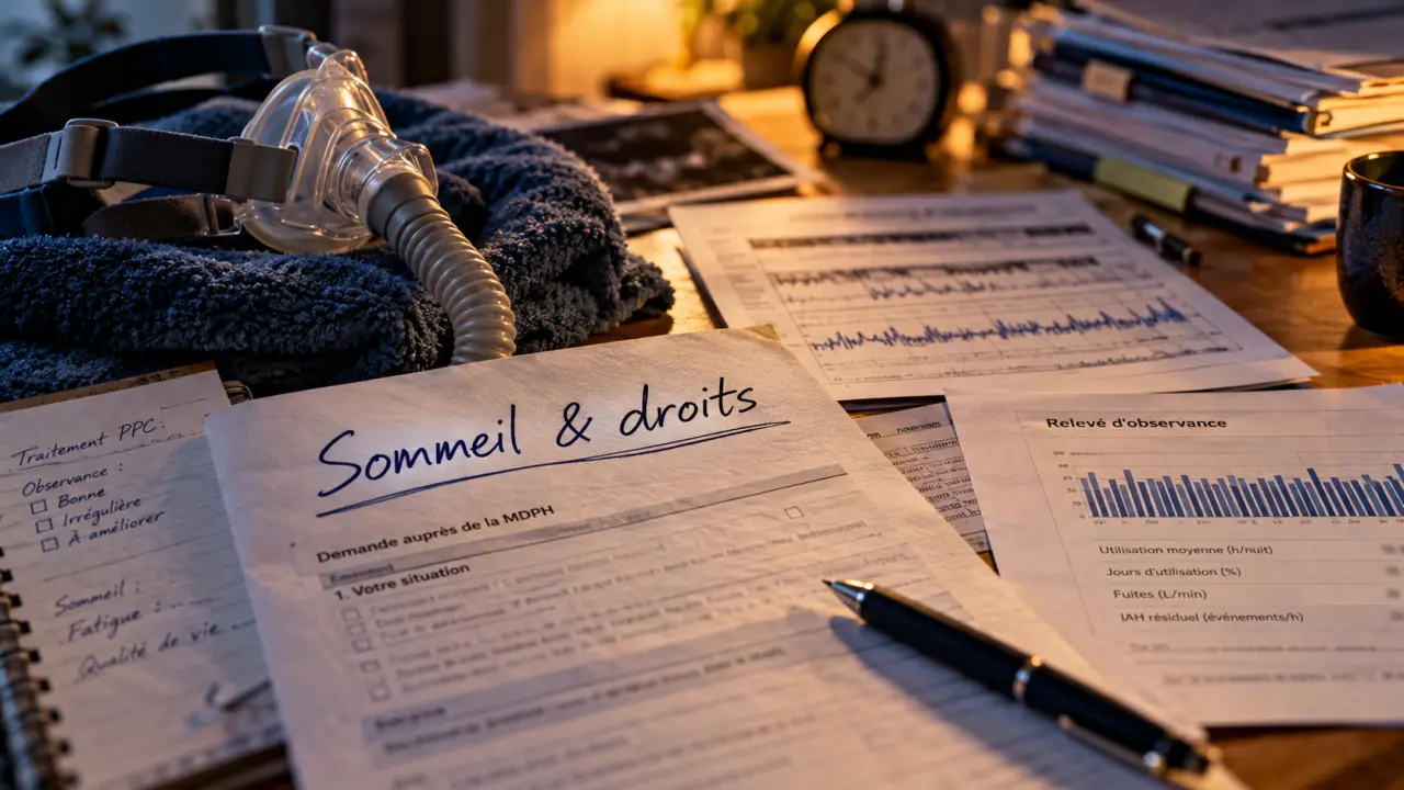 Apnée du sommeil MDPH : dossier, documents et IAH élevé