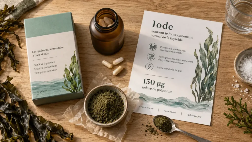 Iode en complément : 150 µg, algues ou iodure de potassium, le bon choix dépend du dosage
