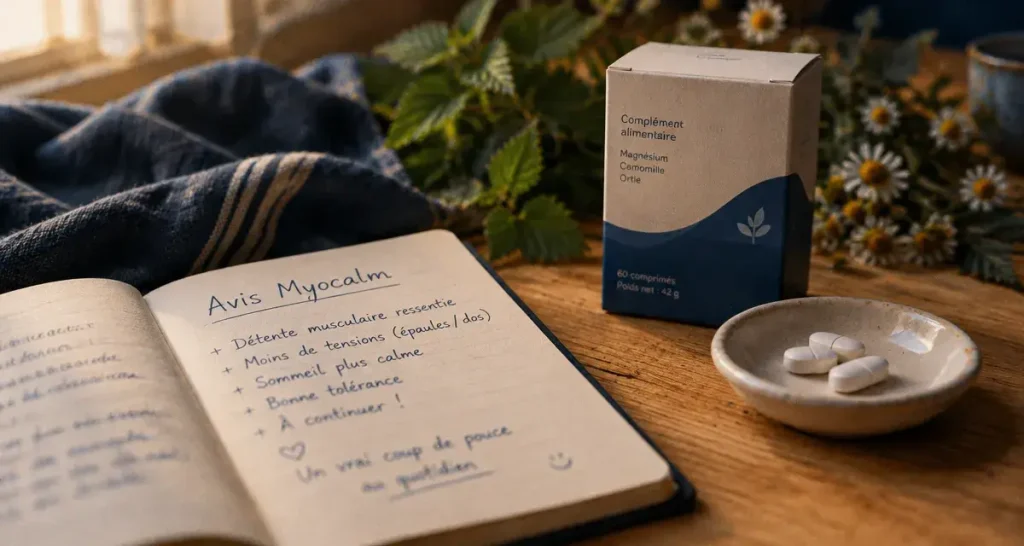 Myocalm avis : action rapide, sans somnolence, mais quel soulagement réel ?